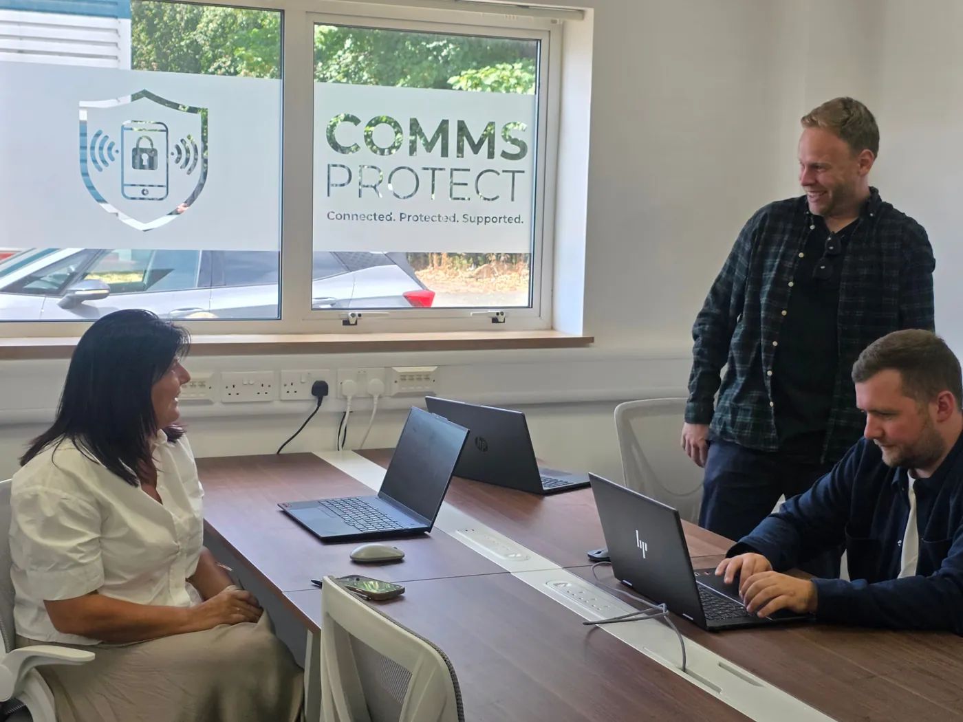 Comms Protect office boardroom